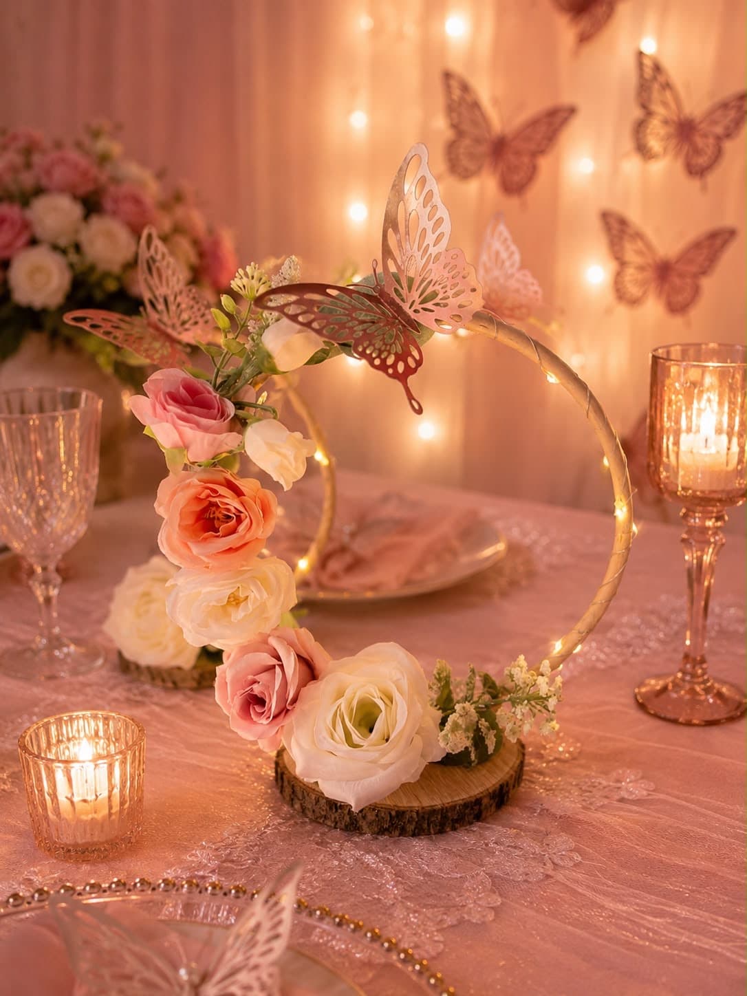 Argolla Media Luna Floral, diseño de Flora Eventos Florales