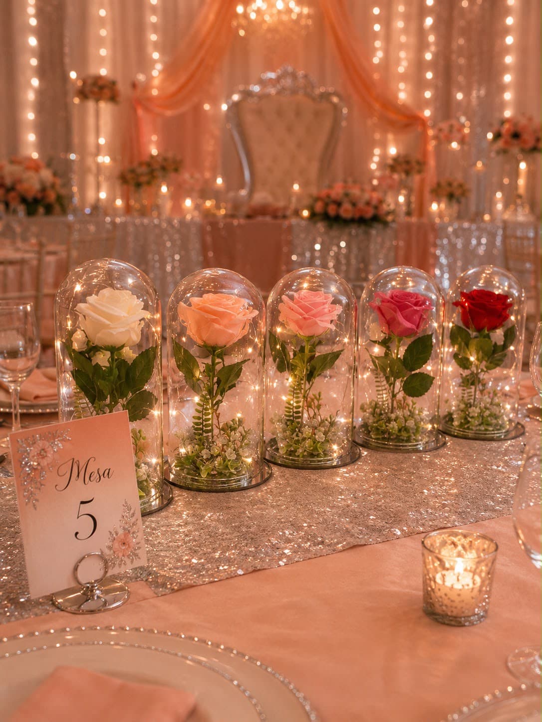 Cúpulas, diseño de Flora Eventos Florales