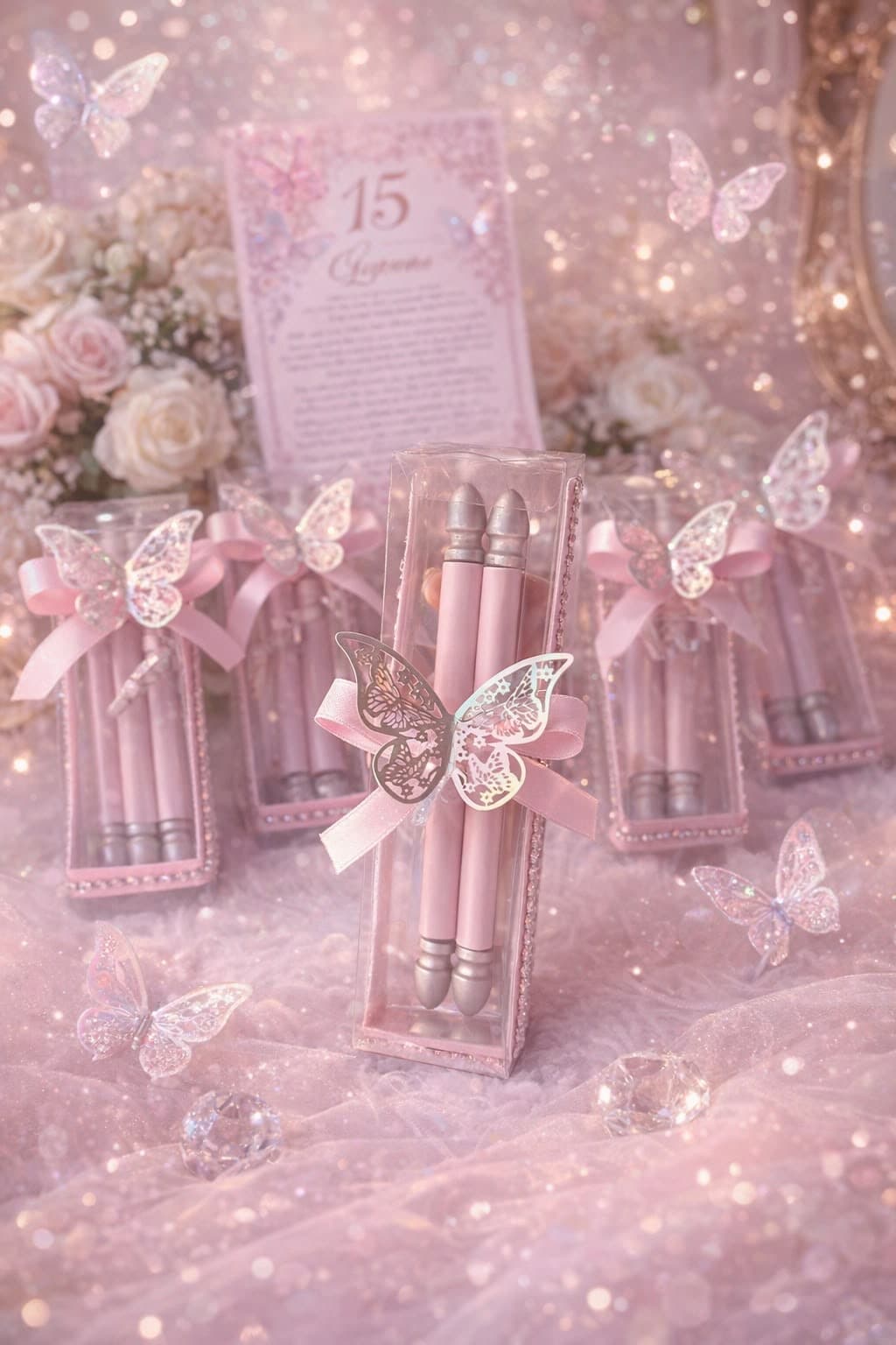 Pergaminos Rosas, diseño de Flora Eventos Florales