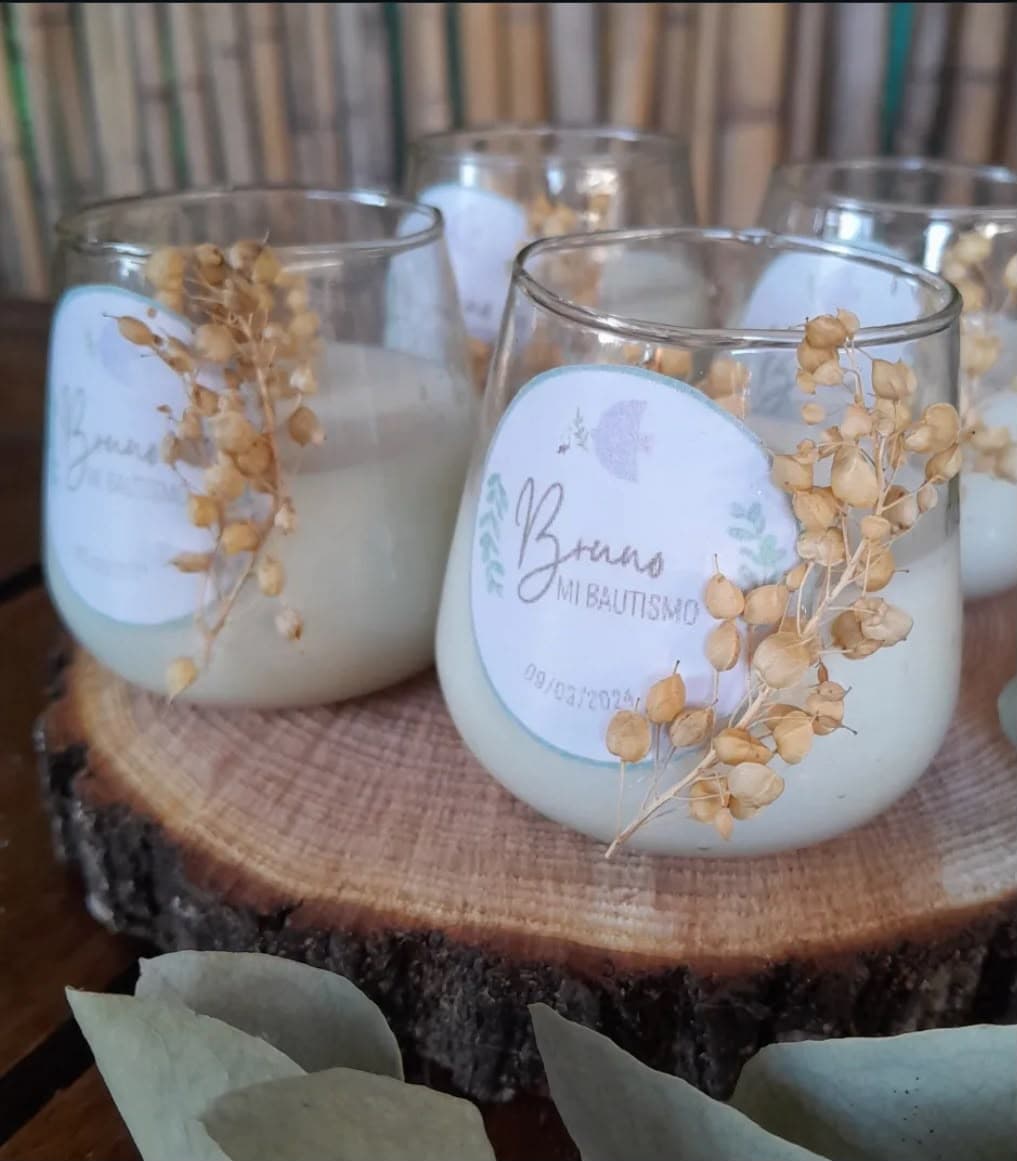 Velas Aromaticas, diseño de Flora Eventos Florales
