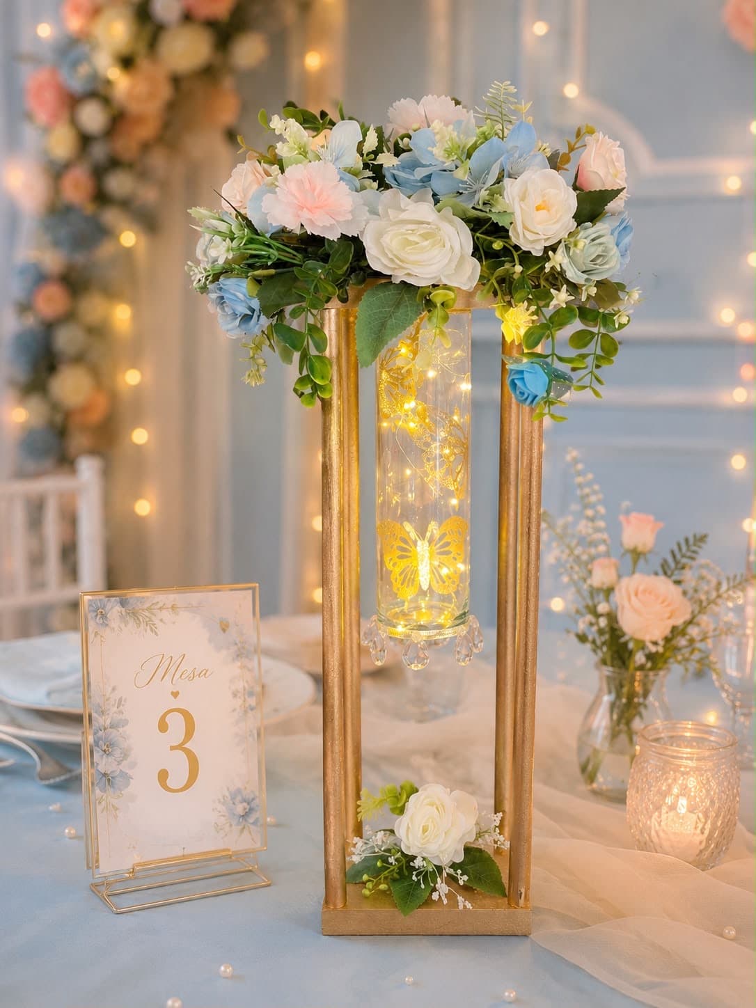Varillas Tubo, diseño de Flora Eventos Florales